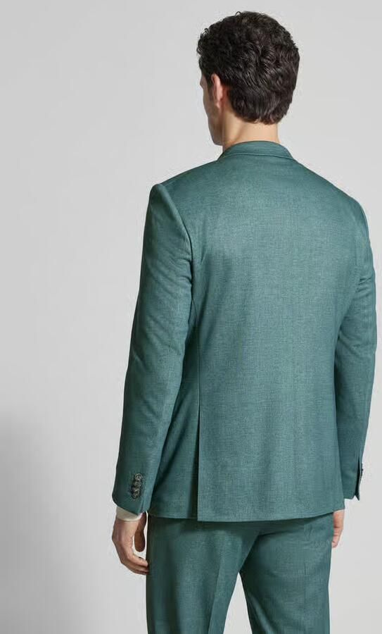 ROY ROBSON slim fit pak met reverskraag en strijkvouw - Foto 3
