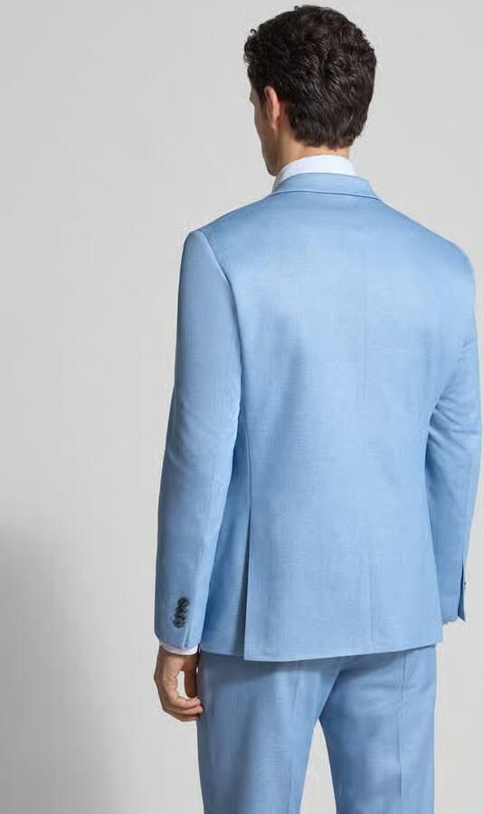 ROY ROBSON slim fit pak met reverskraag en strijkvouw - Foto 3