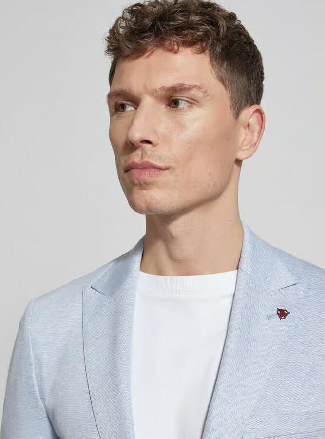 ROY ROBSON slim fit pak met stijgende revers