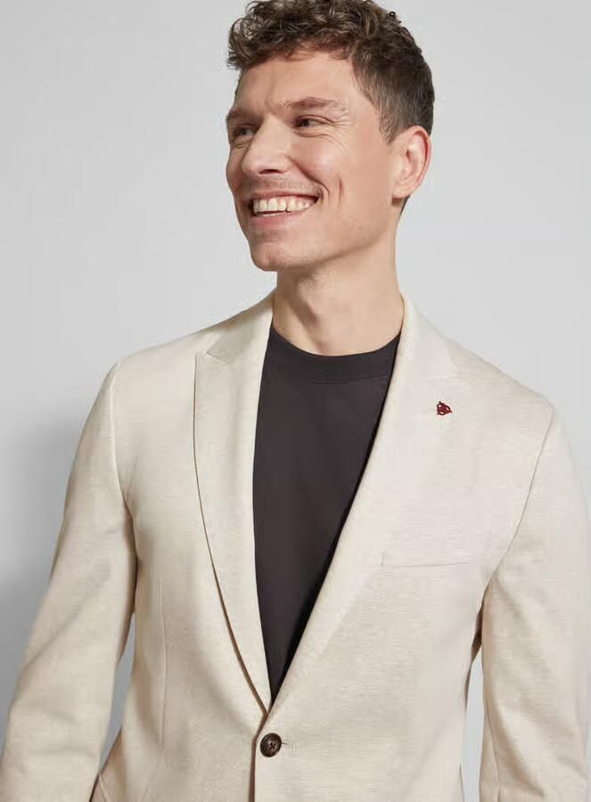 ROY ROBSON slim fit pak met stijgende revers