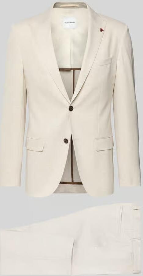 ROY ROBSON slim fit pak met stijgende revers - Foto 2