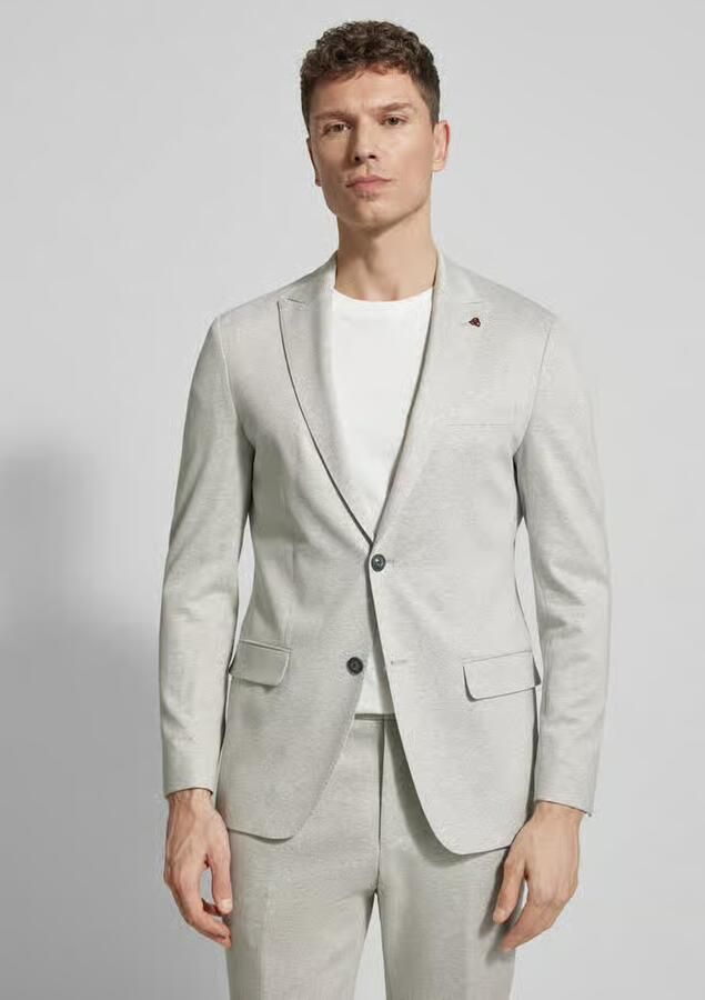 ROY ROBSON slim fit pak met stijgende revers - Foto 3