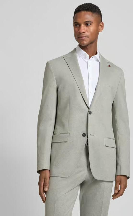 ROY ROBSON slim fit pak met stijgende revers - Foto 3