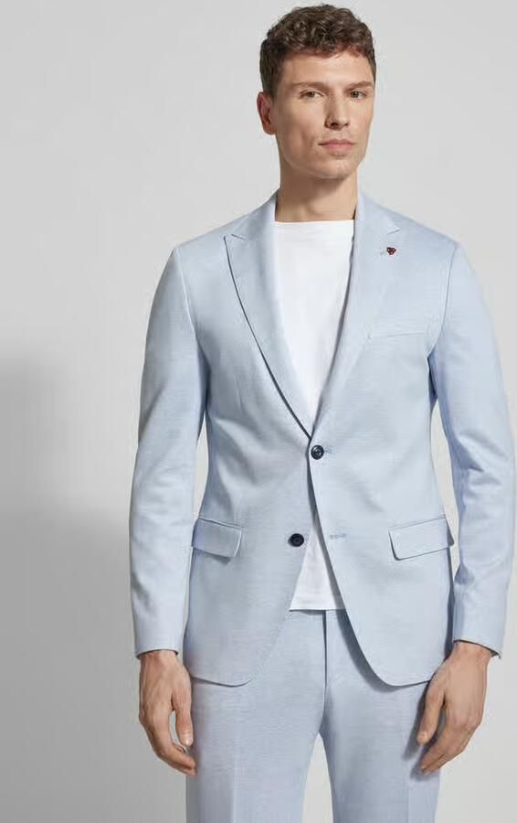ROY ROBSON slim fit pak met stijgende revers - Foto 3