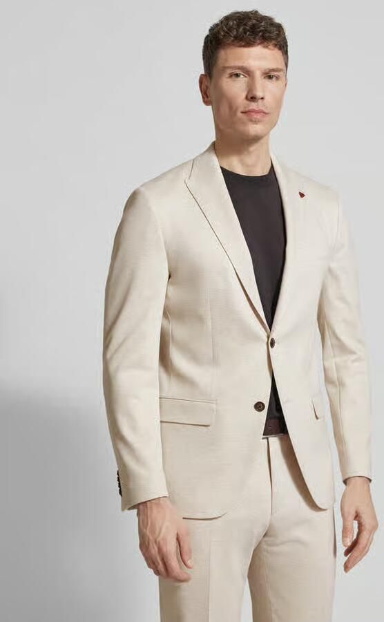 ROY ROBSON slim fit pak met stijgende revers - Foto 2