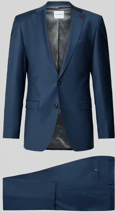 Roy Robson Slim fit pak van een mix van scheerwol en elastaan
