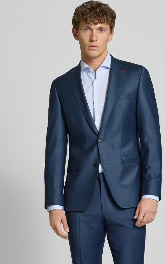 Roy Robson Slim fit pak van een mix van scheerwol en elastaan - Foto 3