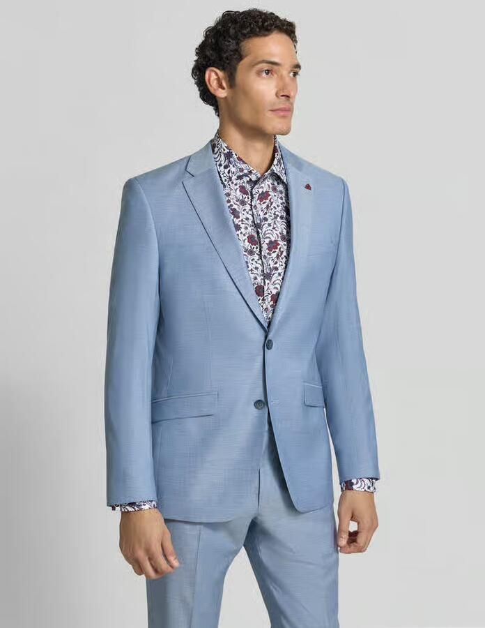 ROY ROBSON Slim Fit pak van scheerwolmix met viscose - Foto 2