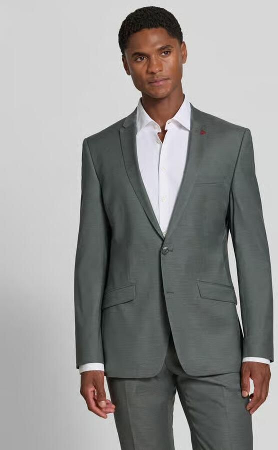 ROY ROBSON Slim Fit pak van scheerwolmix met viscose - Foto 3