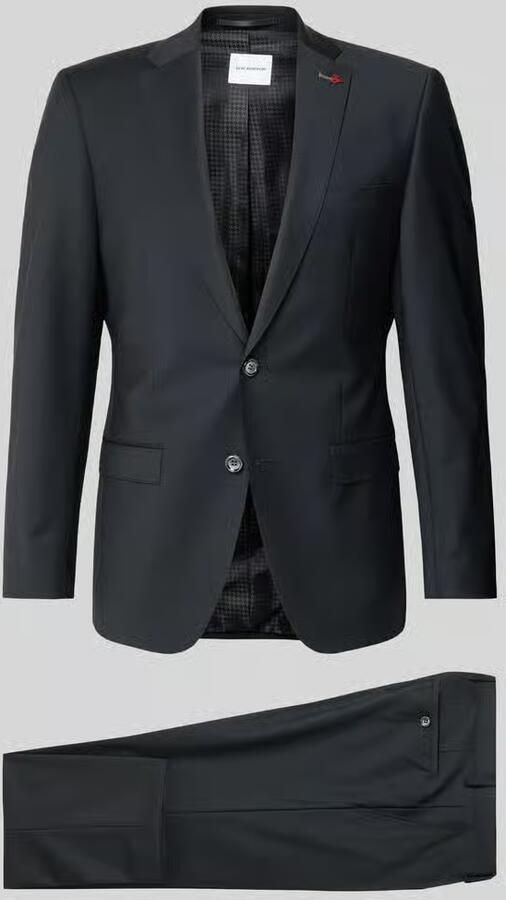 ROY ROBSON slim fit pak van wolmix in effen design - Foto 3