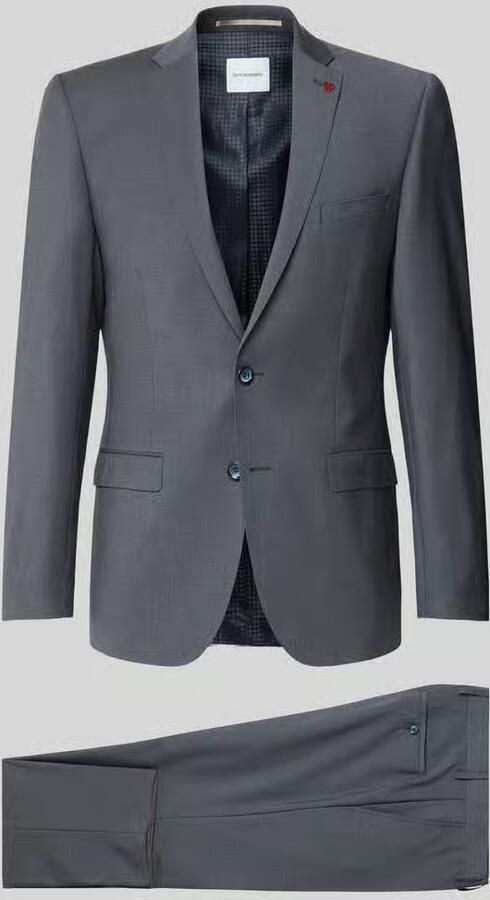 ROY ROBSON slim fit pak van wolmix in effen design