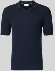 ROY ROBSON slim fit poloshirt met viscose