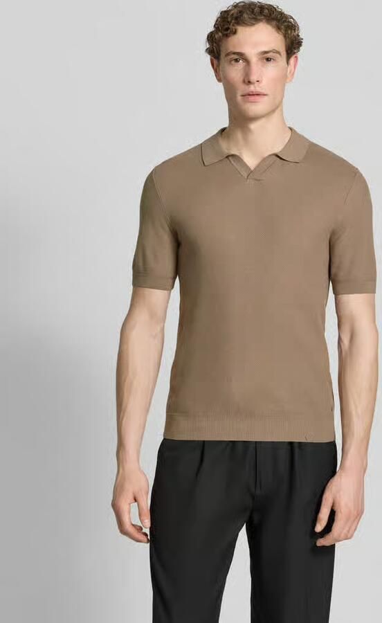 ROY ROBSON slim fit poloshirt met viscose - Foto 4