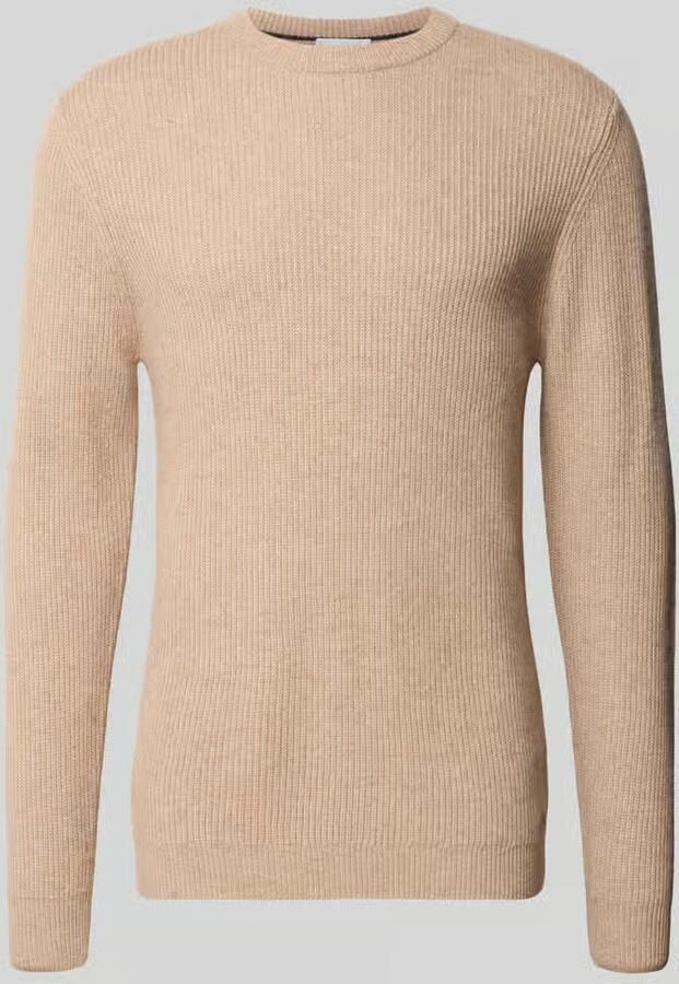 ROY ROBSON Slim fit pullover van scheerwolmix