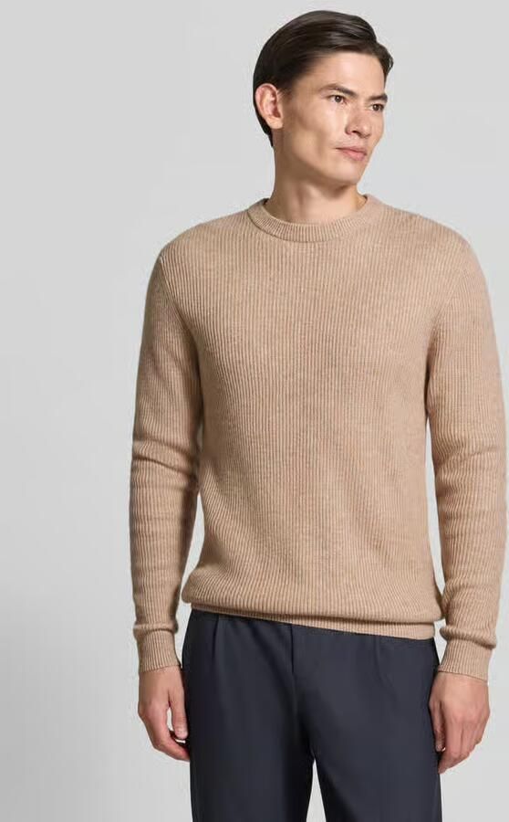 ROY ROBSON Slim fit pullover van scheerwolmix - Foto 2