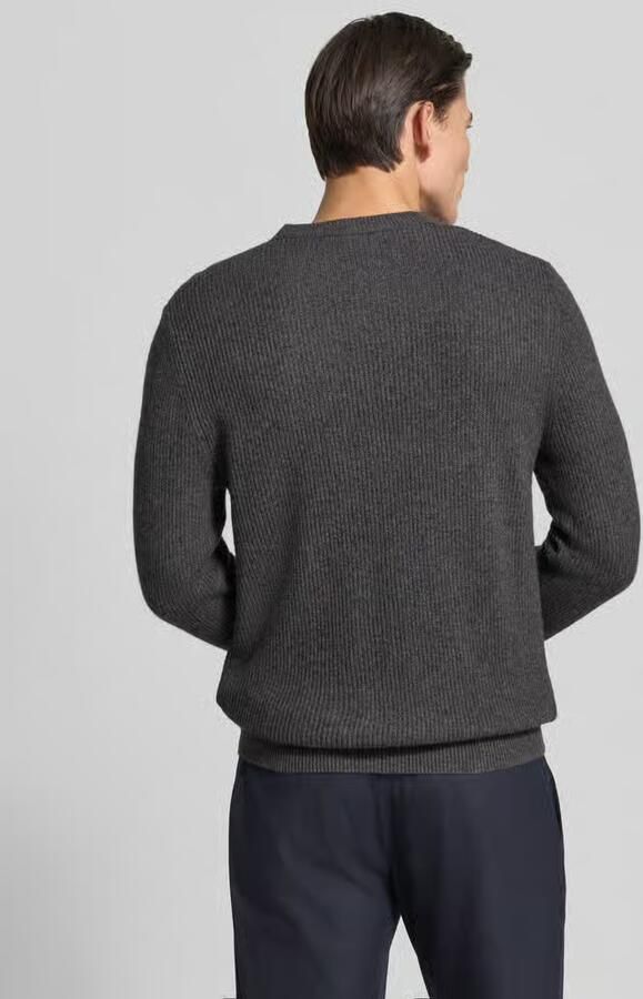 ROY ROBSON Slim fit pullover van scheerwolmix - Foto 2