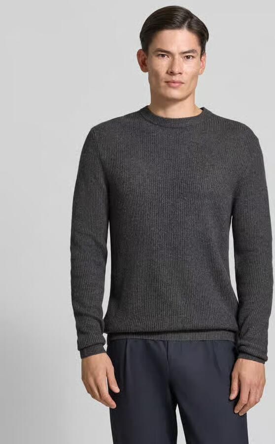 ROY ROBSON Slim fit pullover van scheerwolmix - Foto 3
