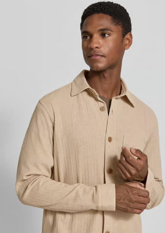 ROY ROBSON slim fit vrijetijdsoverhemd met borstzak