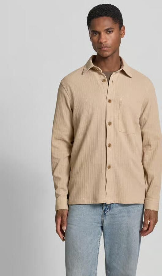 ROY ROBSON slim fit vrijetijdsoverhemd met borstzak - Foto 3