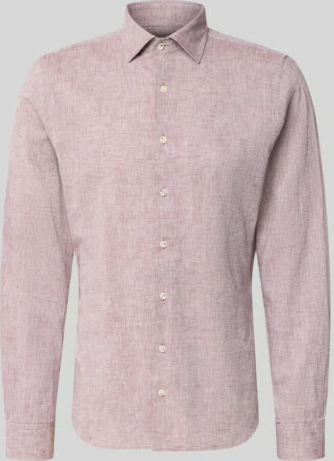 ROY ROBSON slim fit vrijetijdsoverhemd met linnengehalte - Foto 2