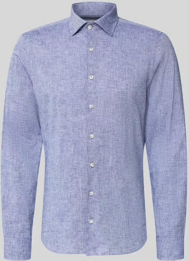 ROY ROBSON slim fit vrijetijdsoverhemd met linnengehalte - Foto 2