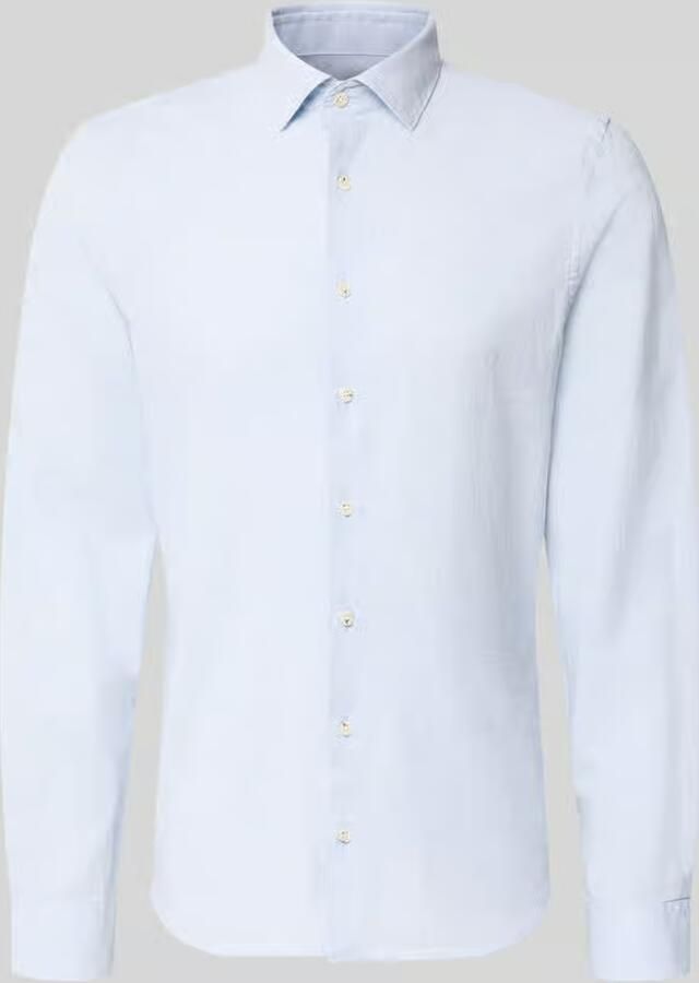 ROY ROBSON slim fit vrijetijdsoverhemd met linnengehalte - Foto 2