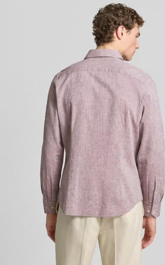ROY ROBSON slim fit vrijetijdsoverhemd met linnengehalte - Foto 2