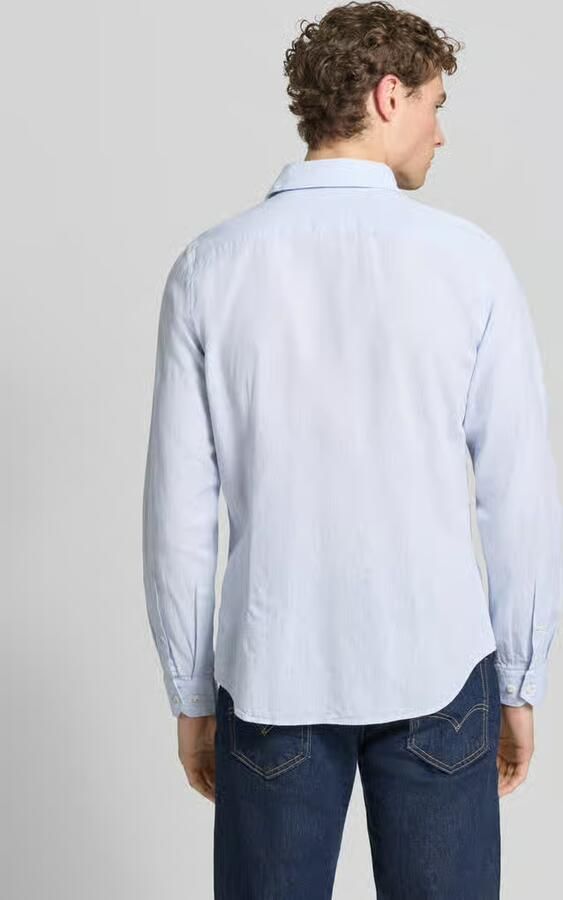 ROY ROBSON slim fit vrijetijdsoverhemd met linnengehalte - Foto 3