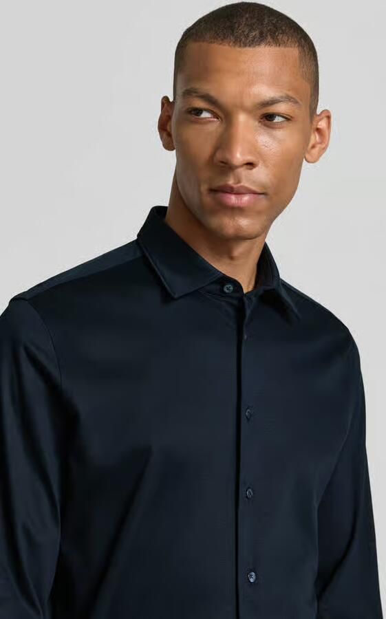 ROY ROBSON slim fit zakelijk hemd met kentkraag