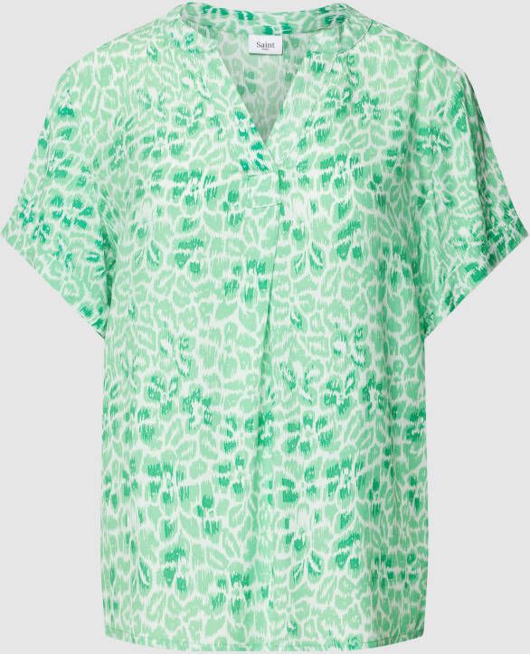 Saint Tropez Blouse met serafinohals model 'Agnes'