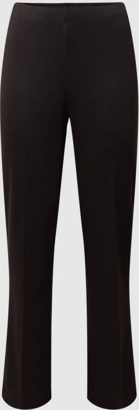 Saint Tropez Cropped Elastische Taille Broek Zwart Black Dames