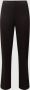 Saint Tropez Cropped Elastische Taille Broek Zwart Black Dames - Thumbnail 1