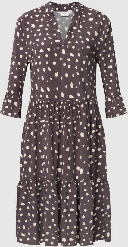 Saint Tropez Knielange jurk met all-over bloemenmotief
