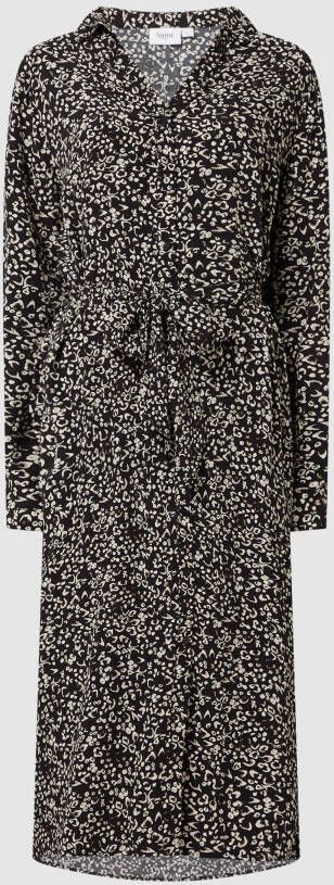 Saint Tropez Midi-jurk van viscose model 'Blanca'