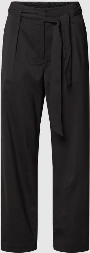Saint Tropez Stoffen broek met stoffen riem model 'Andrea'