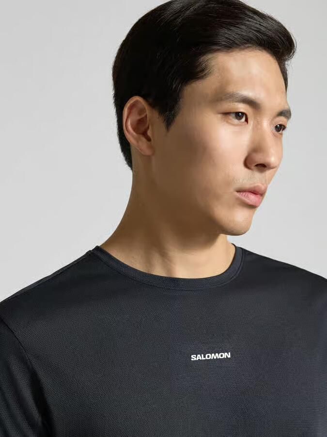 Salomon Functioneel shirt met logo en ronde hals