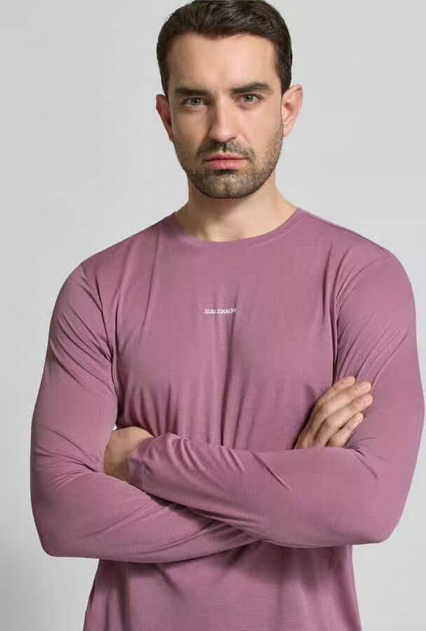 Salomon Functioneel shirt met logo en ronde hals
