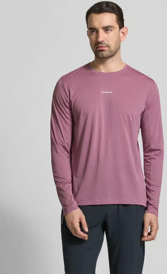 Salomon Functioneel shirt met logo en ronde hals - Foto 4