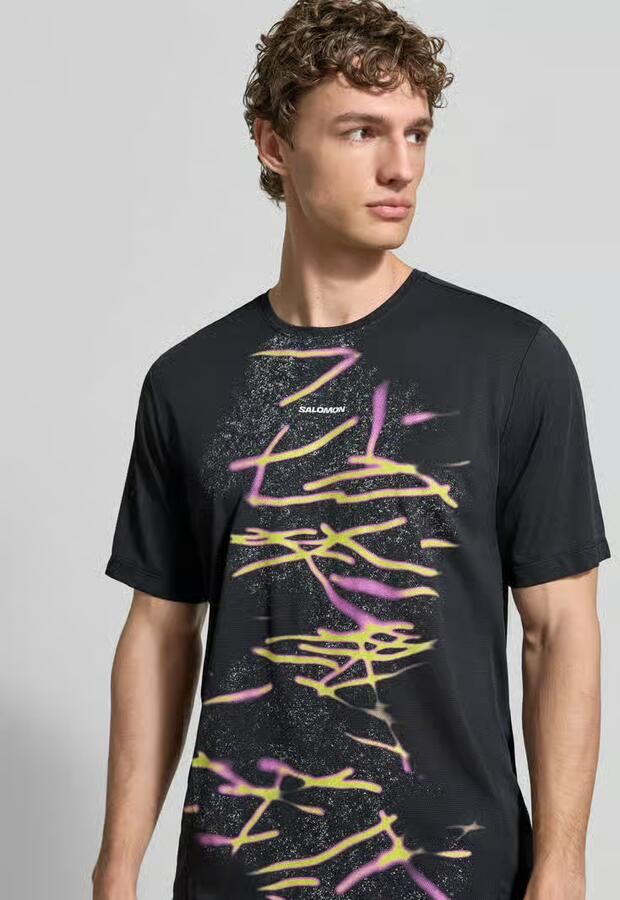 Salomon T-shirt met logo- en motiefprint model 'Kout'