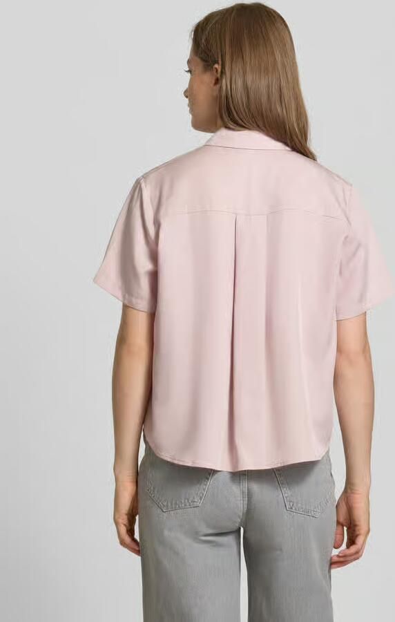 Samsøe Blouse van lyocell met blinde knoopsluiting model 'MINA'