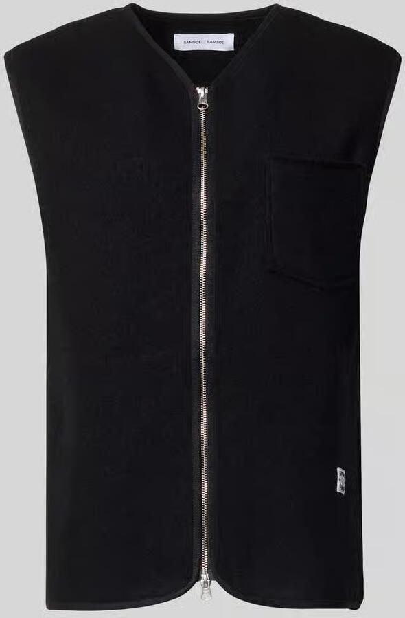 Samsøe Bodywarmer van wol met tweewegritssluiting model 'HANNES'