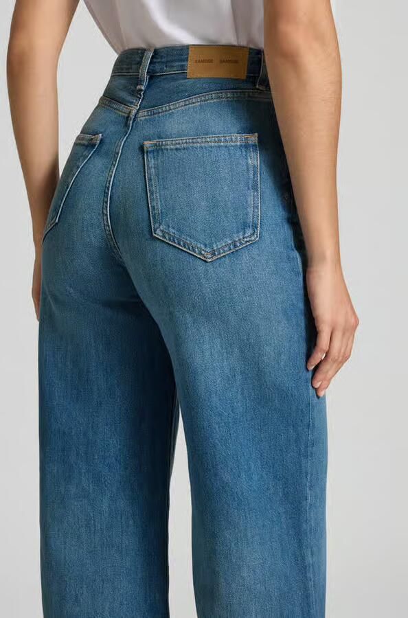 Samsøe Flared cut jeans met franjes model 'REBECCA'