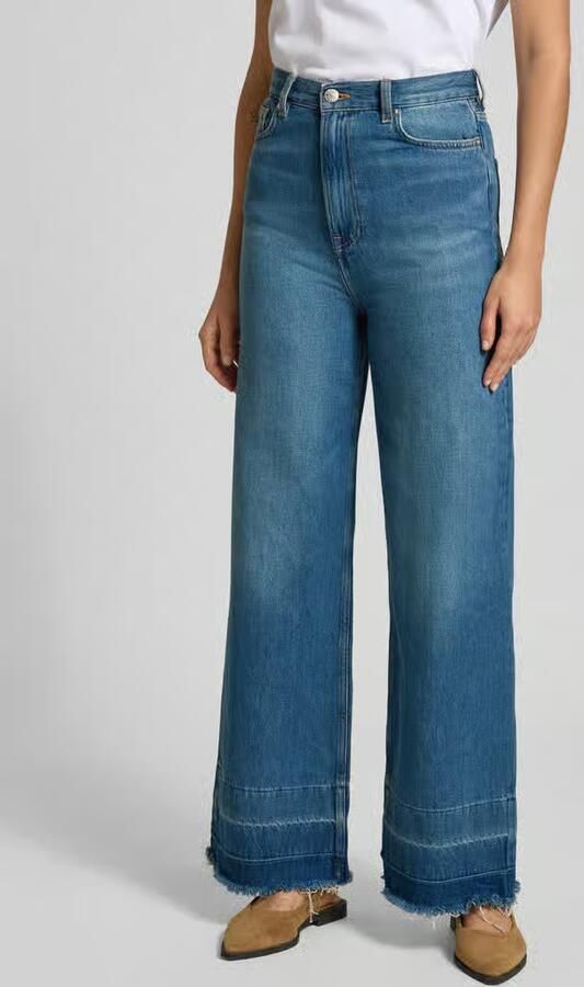 Samsøe Flared cut jeans met franjes model 'REBECCA' - Foto 2