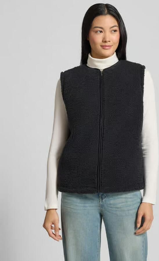 Samsøe Fleecegilet met ronde hals en ritssluiting - Foto 2