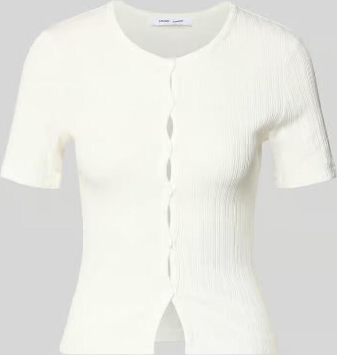Samsøe Gebreid shirt met knoopsluiting model 'SAJUNI' - Foto 2