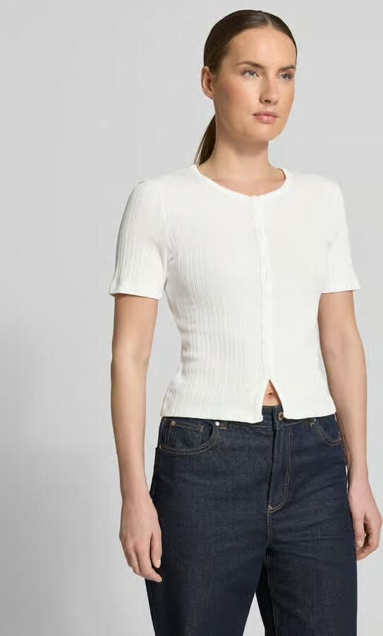 Samsøe Gebreid shirt met knoopsluiting model 'SAJUNI' - Foto 3