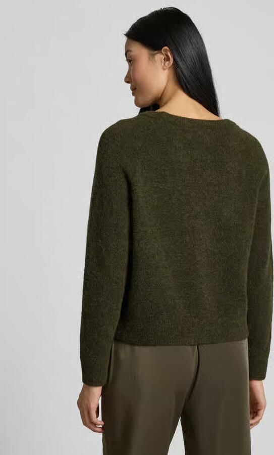 Samsøe Gebreide pullover van wolmix met ronde hals