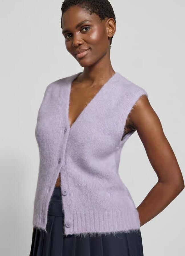 Samsøe Gilet van alpacamix met V-hals model 'JEANNE' - Foto 2