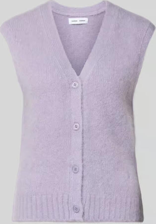 Samsøe Gilet van alpacamix met V-hals model 'JEANNE'
