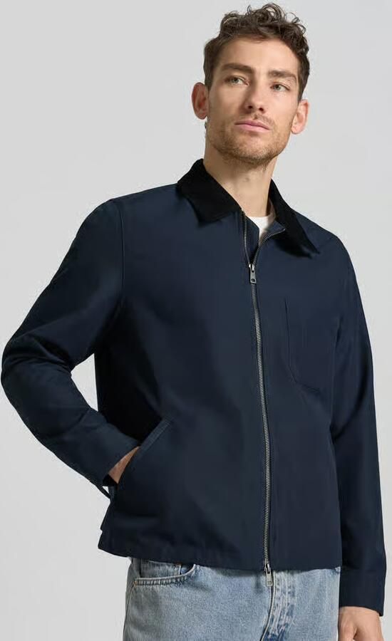 Samsøe Jack met kentkraag in corduroy look model 'ROBIN'